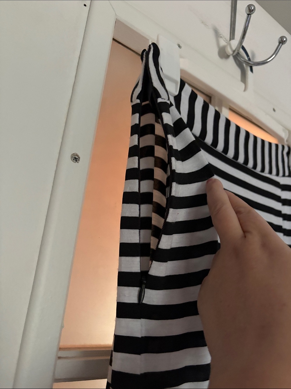 Sharon Tang Women’s Striped Ruffle Maxi Skirt - Black & White - Picture 3 of 4